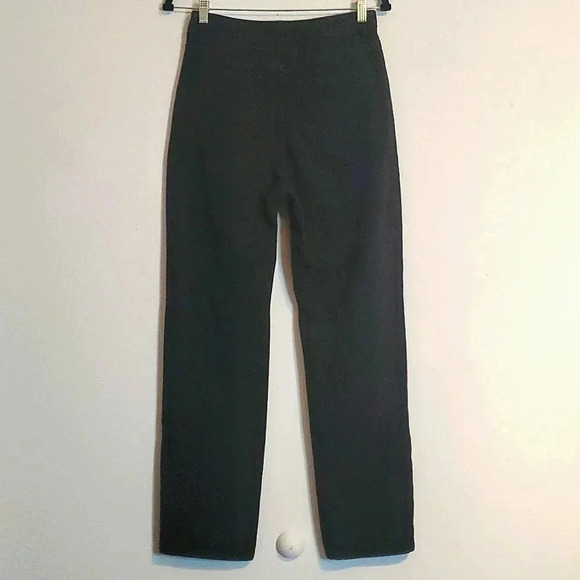 Genleck Cross Over Button Black Straight Leg Jeans  size S - Picture 5 of 8